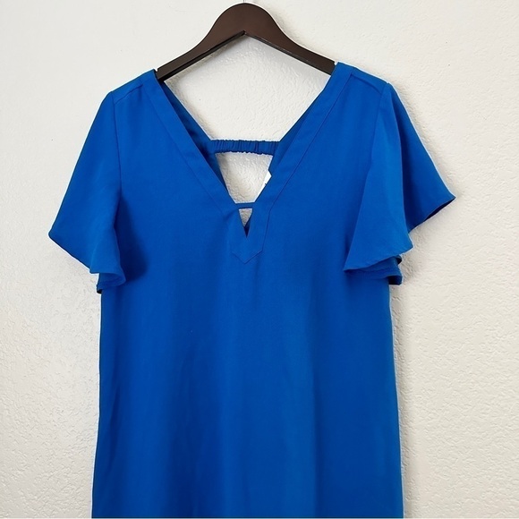 JACK BY BB DAKOTA Bright Blue Shift Slip Dress - Picture 3 of 6